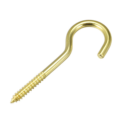 Harfington Screw Eye Hooks Self Tapping Screws Screw-in Hanger Eye-Shape  Hooks 15pcs