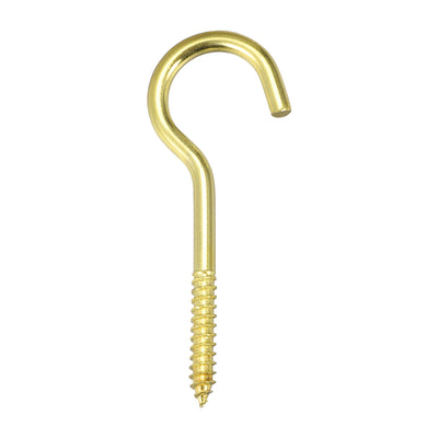 Harfington Screw Eye Hooks Self Tapping Screws Screw-in Hanger Eye-Shape  Hooks 15pcs