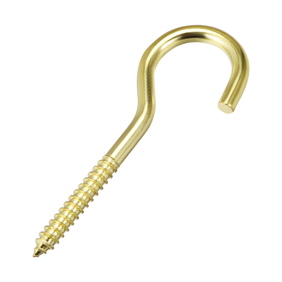 Harfington Screw Eye Hooks Self Tapping Screws Screw-in Hanger Eye-Shape  Hook, 10pcs