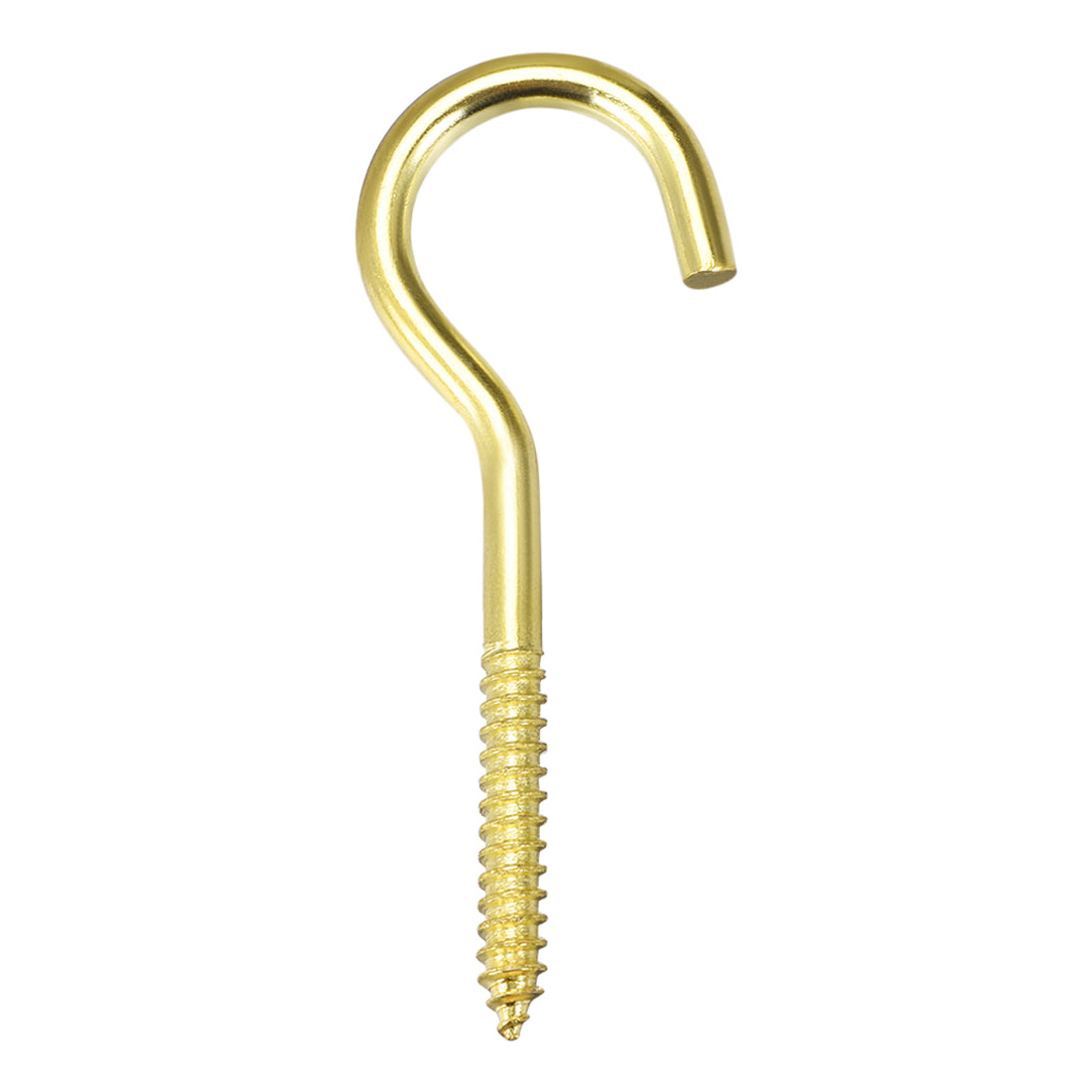 Harfington Screw Eye Hooks Self Tapping Screws Screw-in Hanger Eye-Shape  Hook, 10pcs