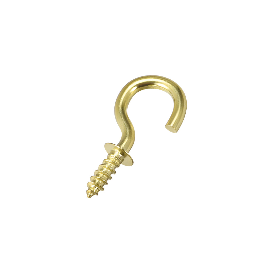 Harfington Screw Eye Hooks Self Tapping Screws Screw-in Hanger Eye-Shape  Hooks Plate 100pcs