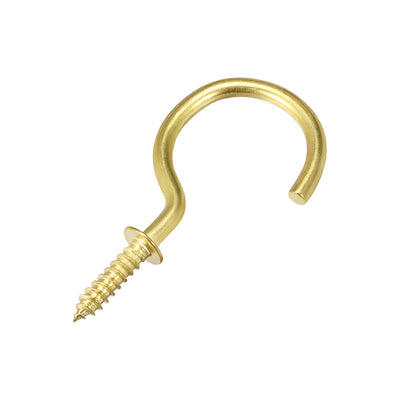 Harfington Screw Eye Hooks Self Tapping Screw, Screw-in Hanger Eye-Shape  Hooks 20pcs