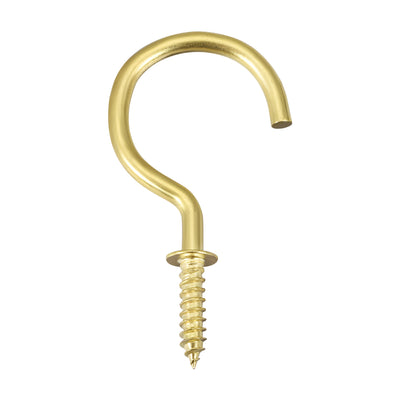 Harfington Screw Eye Hooks Self Tapping Screw, Screw-in Hanger Eye-Shape  Hooks 20pcs