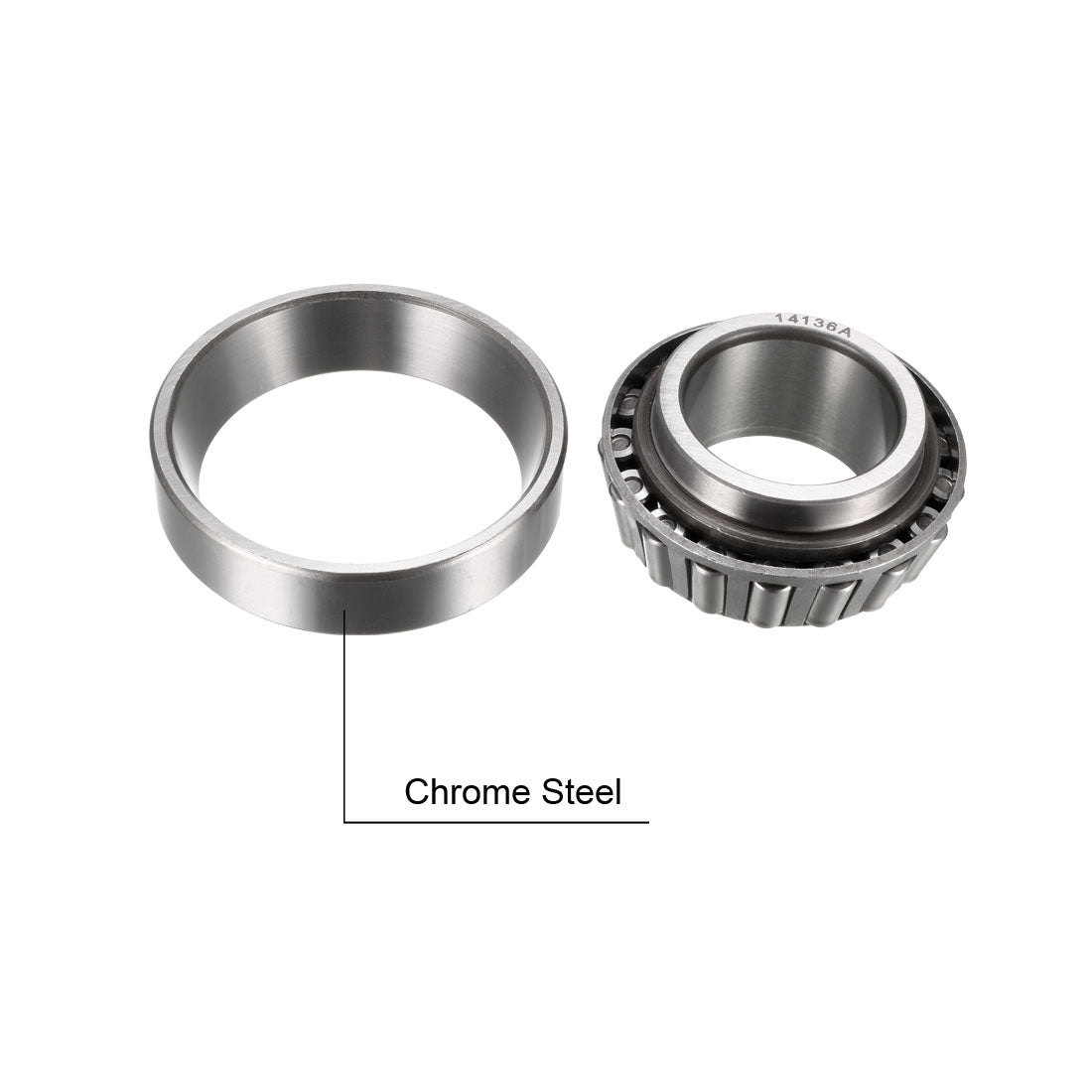 Harfington Tapered Roller Bearing Cone and Cup Set Chrome Steel Inch