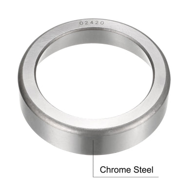 Harfington 02420 Tapered Roller Bearing Outer Race Cup 2.6875" O.D., 0.6875" Width 2pcs