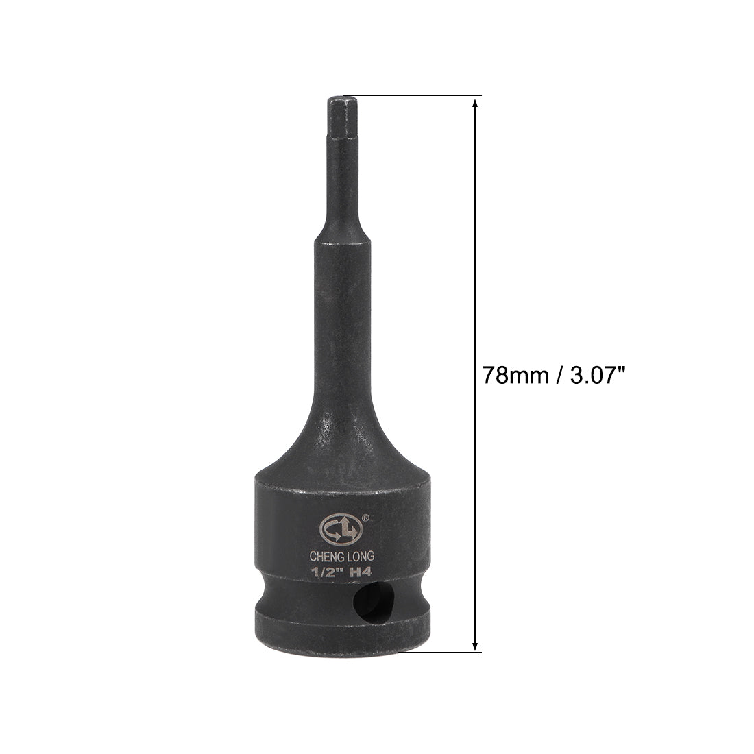 Harfington Impact Hex Bit Socket, Metric Cr-Mo Steel