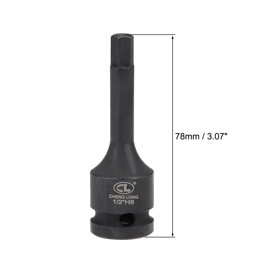 Harfington Impact Hex Bit Socket, Metric Cr-Mo Steel