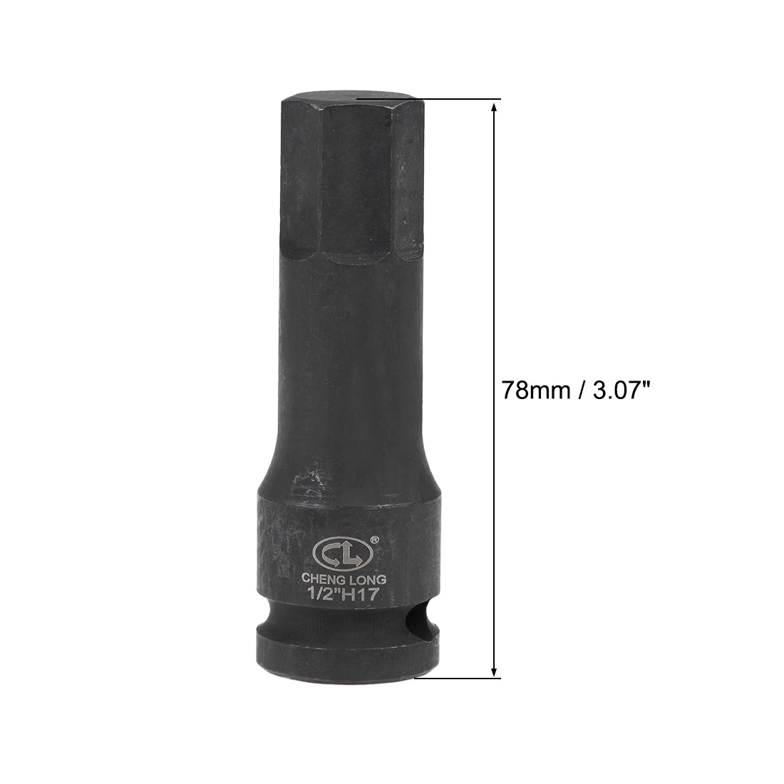 Harfington Impact Hex Bit Socket, Metric Cr-Mo Steel