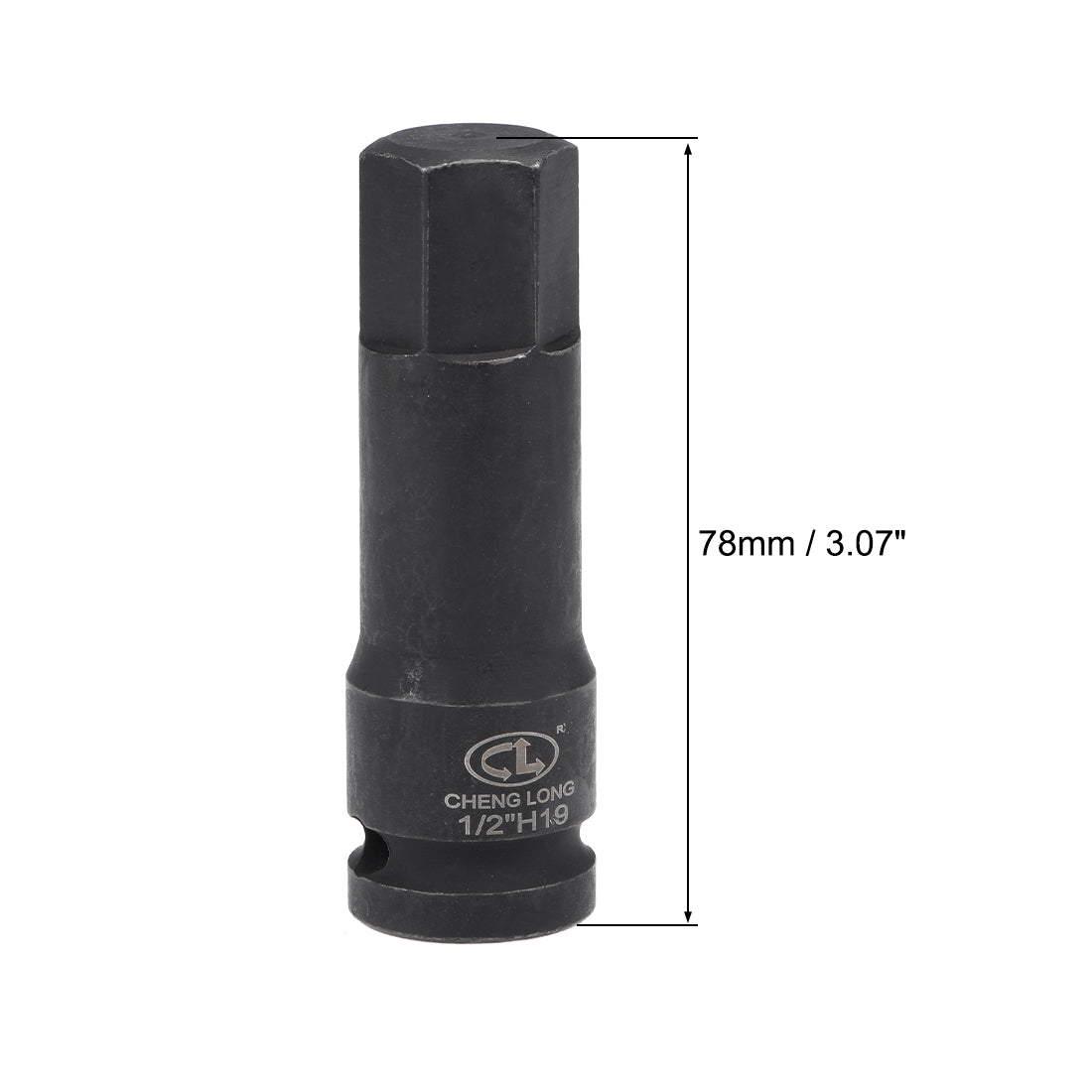 Harfington Impact Hex Bit Socket, Metric Cr-Mo Steel