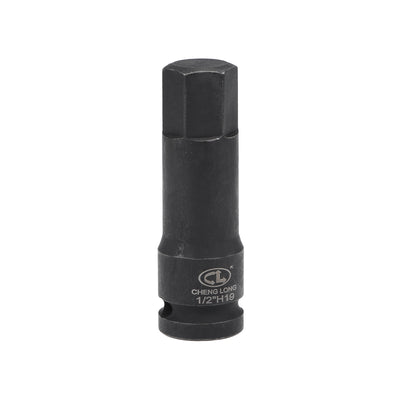 Harfington Impact Hex Bit Socket, Metric Cr-Mo Steel