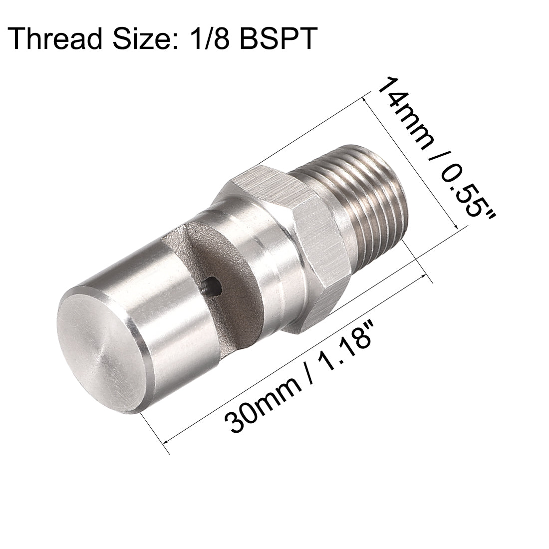 Harfington Floodjet Spray Tip, Stainless Steel Wide Angle Flat Fan Nozzle