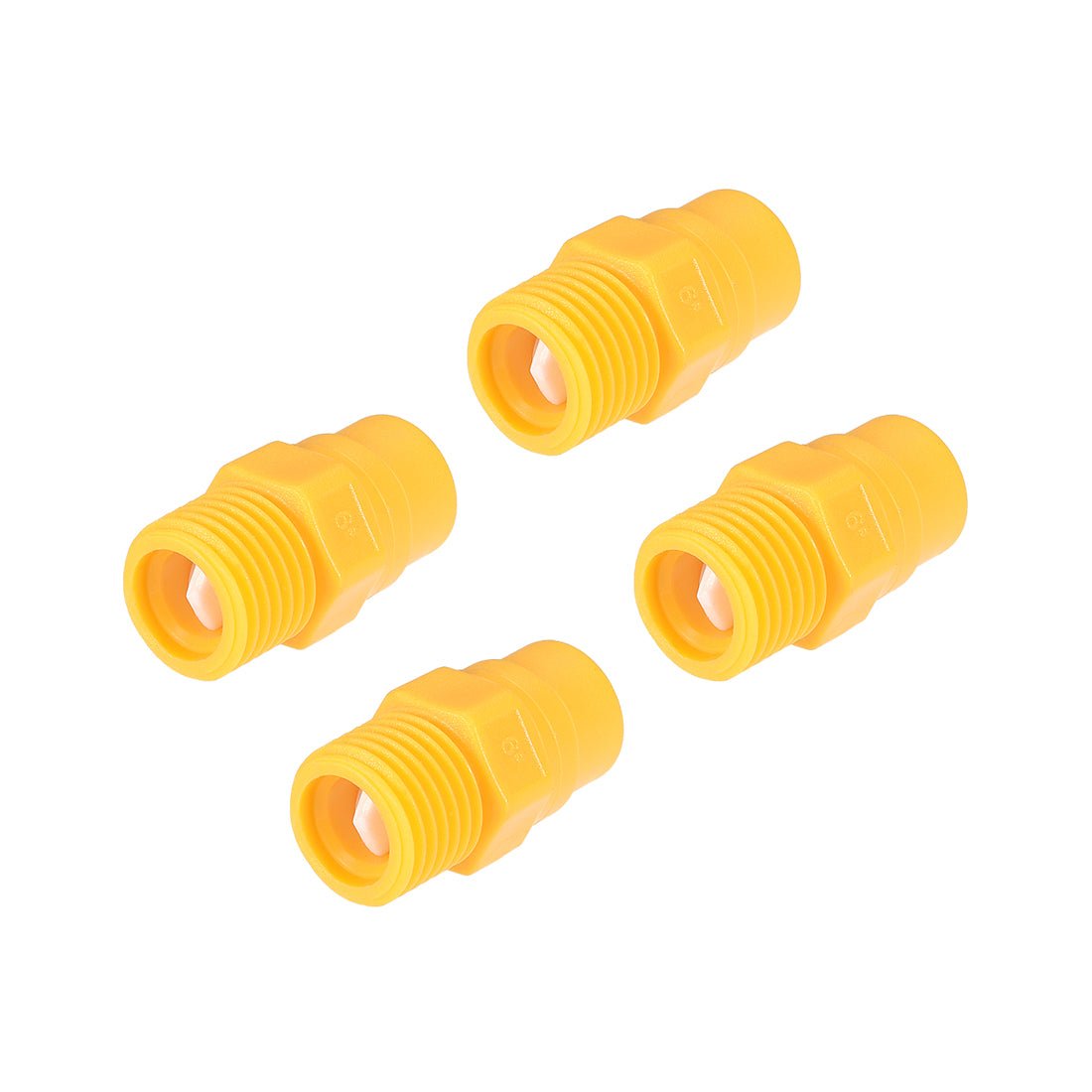Harfington Full Cone  Tip, 1/4BSPT Plastic PP Wide Angle Nozzle, 4 Pcs