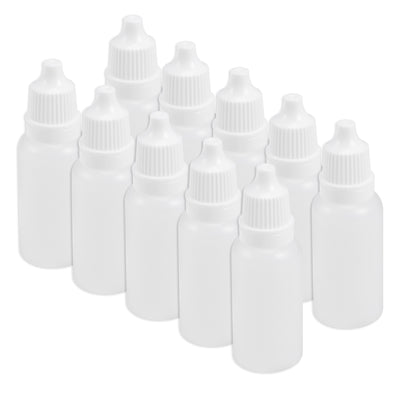 Harfington 15ml/0.5 oz Empty Squeezable Dropper Bottle 10pcs