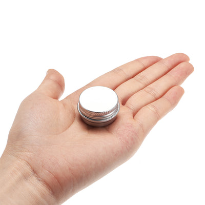 Harfington 0.17 oz Round Aluminum Cans Tin Can Screw Top Metal Lid Containers 5ml, 6pcs