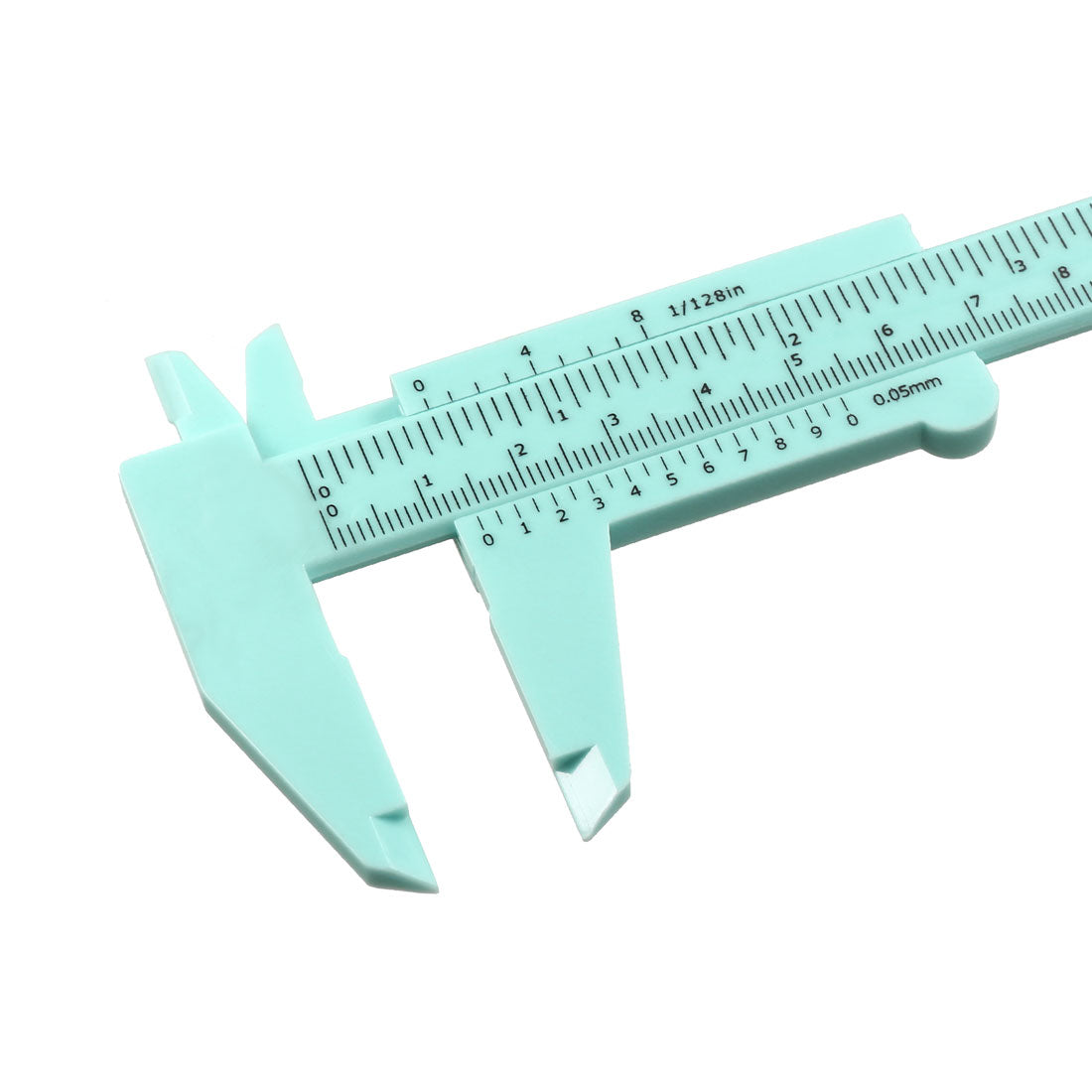 Harfington Vernier Caliper 150mm Mini Double Scale Plastic Ruler Measuring Tool Green