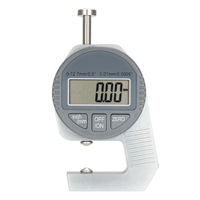 Harfington Digital Thickness Gauge 0 -12.7mm x 0.01mm Cusp Head Electronic Micrometer Inch Metric Measuring Tool
