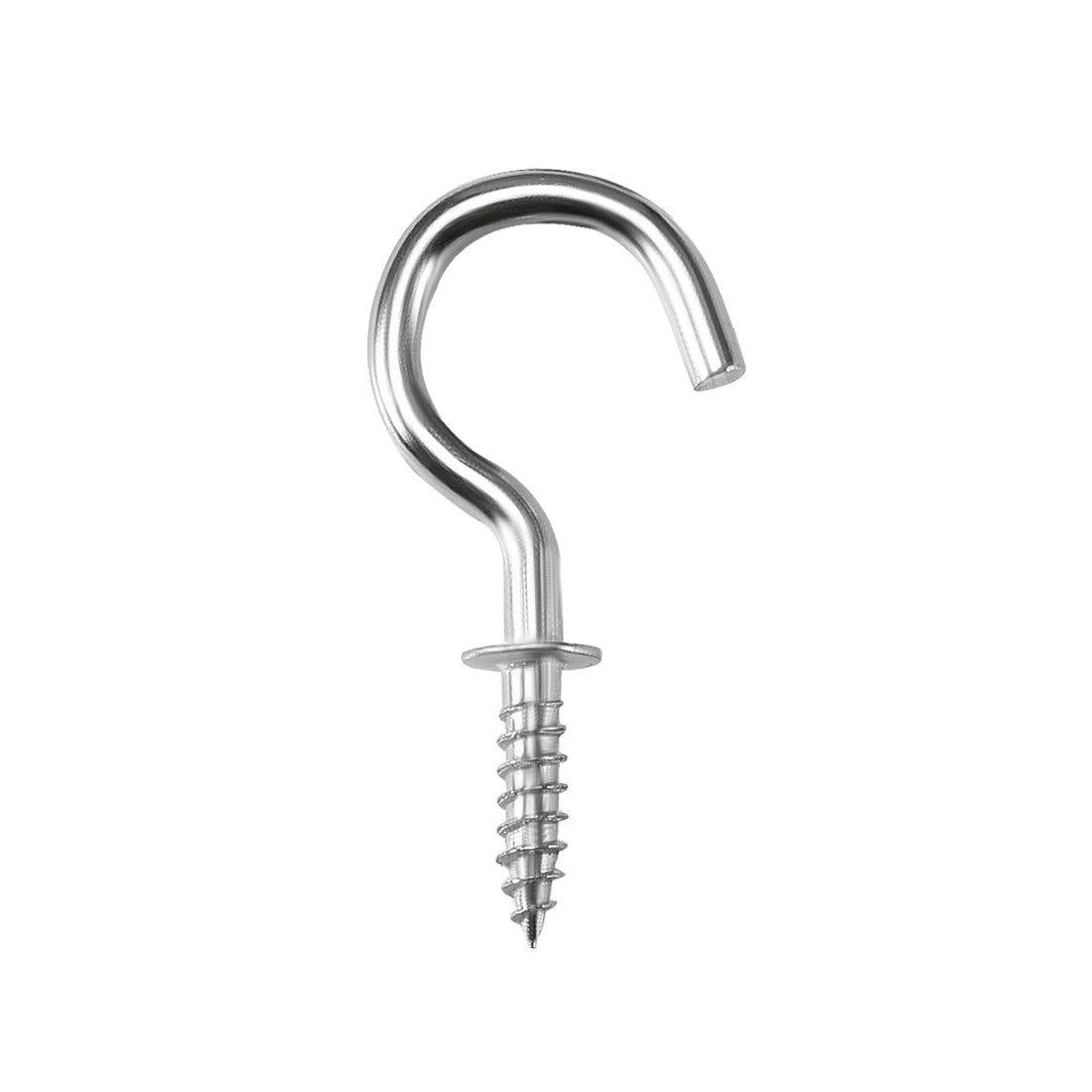 Harfington Screw Eye Hooks Self Tapping Screws Screw-in Hanger Eye-Shape  Hooks 60pcs