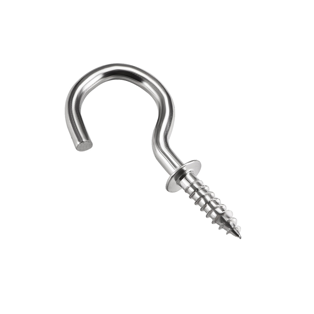 Harfington Screw Eye Hooks Self Tapping Screw, Screw-in Hanger Eye-Shape  Hooks 20pcs