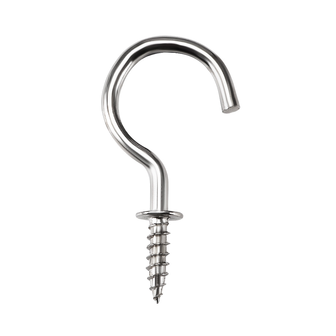 Harfington Screw Eye Hooks Self Tapping Screw, Screw-in Hanger Eye-Shape  Hooks 20pcs