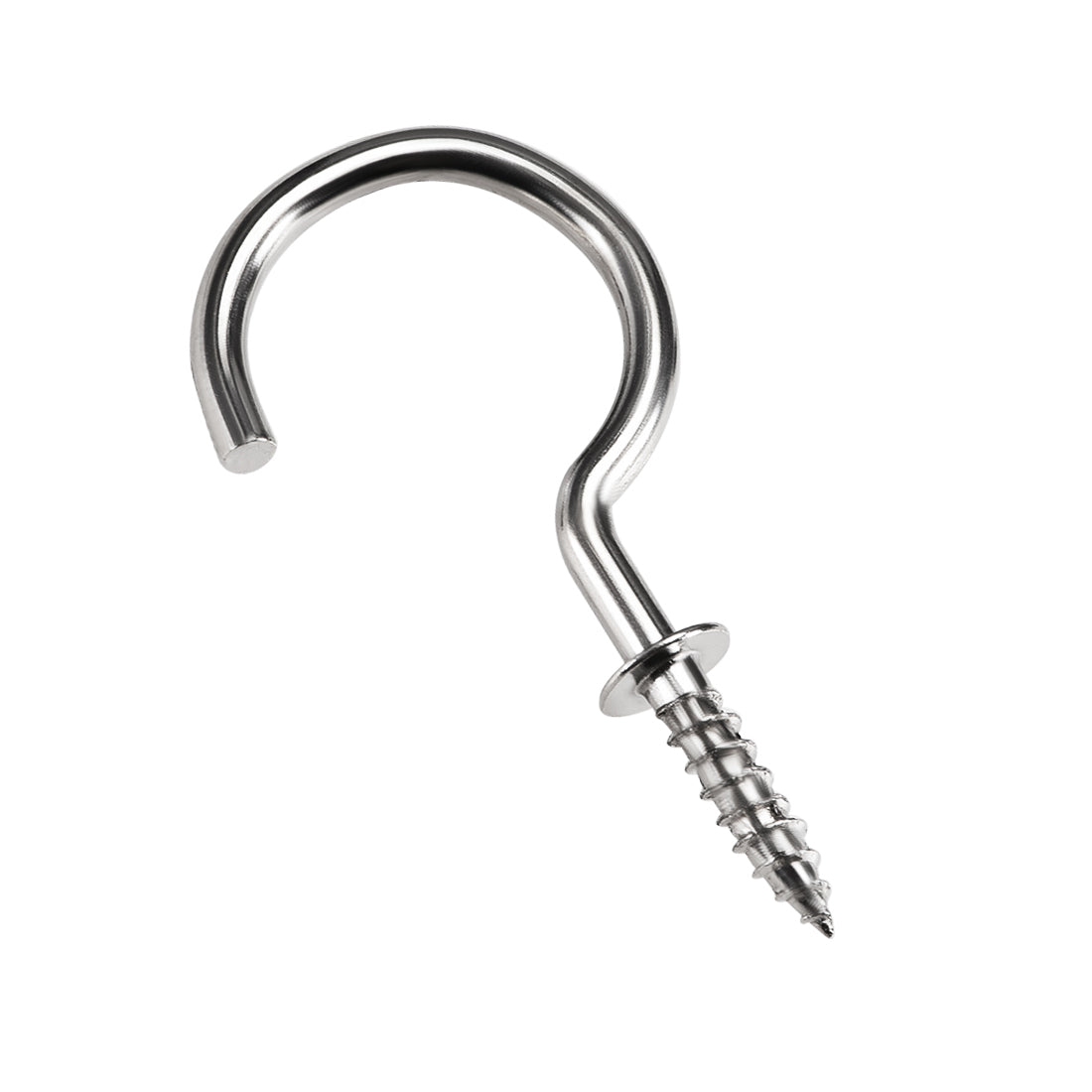 Harfington Screw Eye Hooks Self Tapping Screw, Screw-in Hanger Eye-Shape  Hooks 20pcs