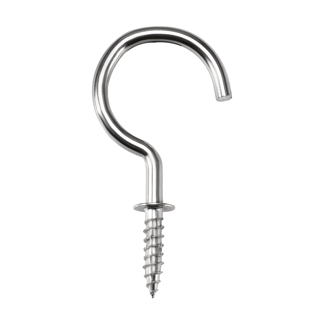 Harfington Screw Eye Hooks Self Tapping Screw, Screw-in Hanger Eye-Shape  Hooks 20pcs