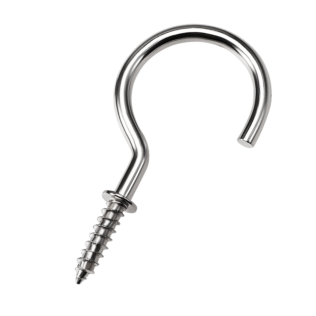 Harfington Screw Eye Hooks Self Tapping Screw, Screw-in Hanger Eye-Shape  Hooks 20pcs