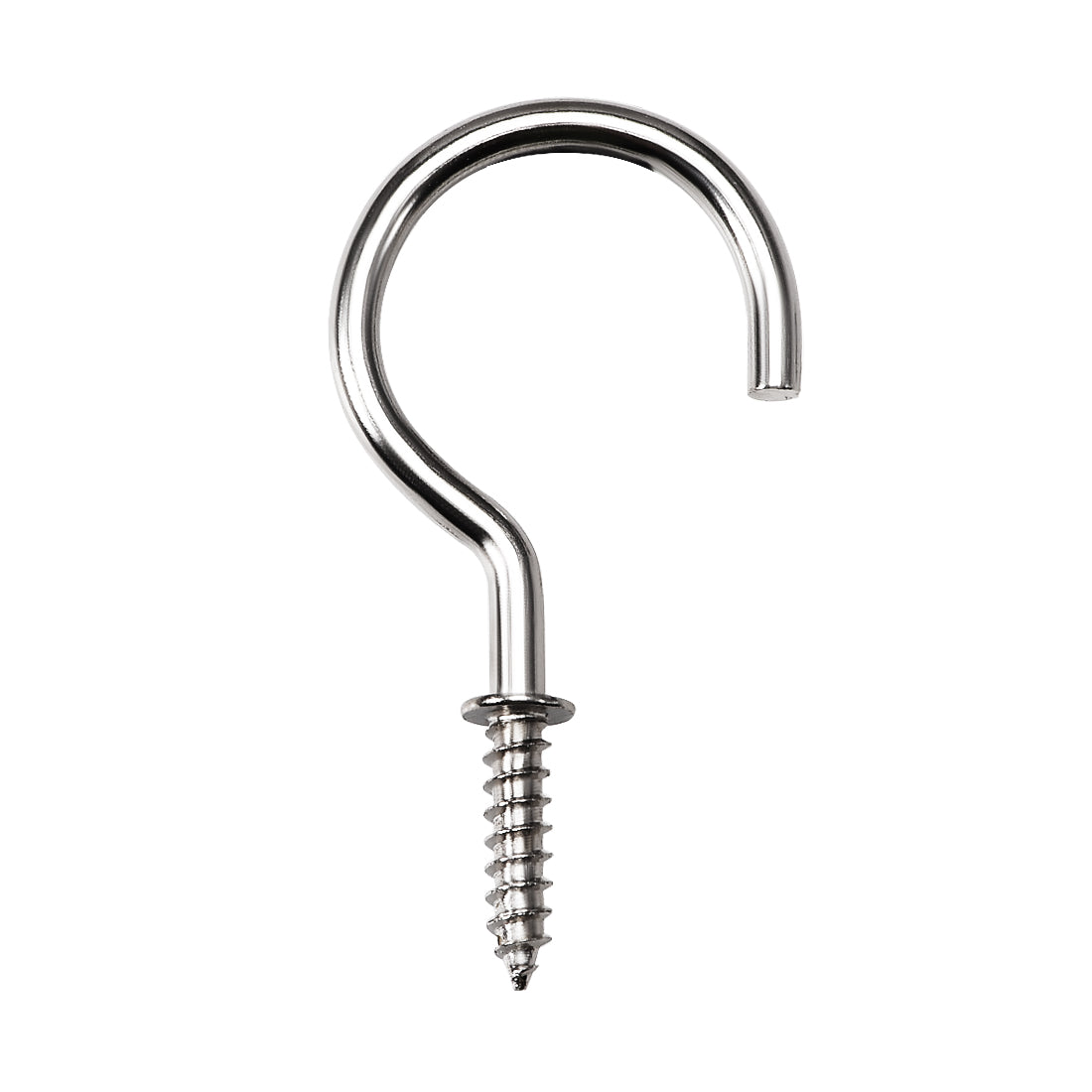 Harfington Screw Eye Hooks Self Tapping Screw, Screw-in Hanger Eye-Shape  Hooks 20pcs