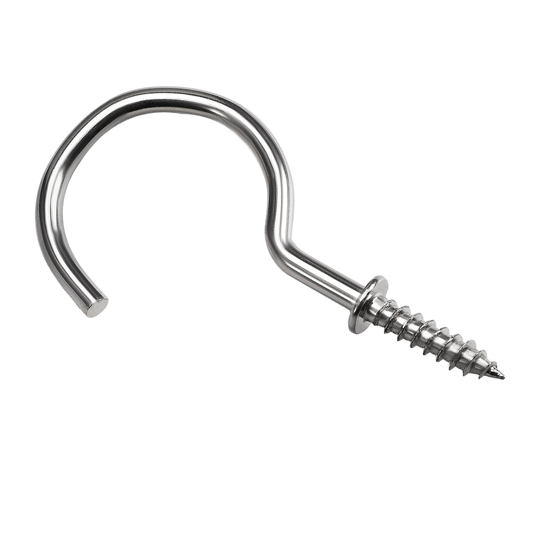 Harfington Screw Eye Hooks Self Tapping Screw, Screw-in Hanger Eye-Shape  Hooks 20pcs