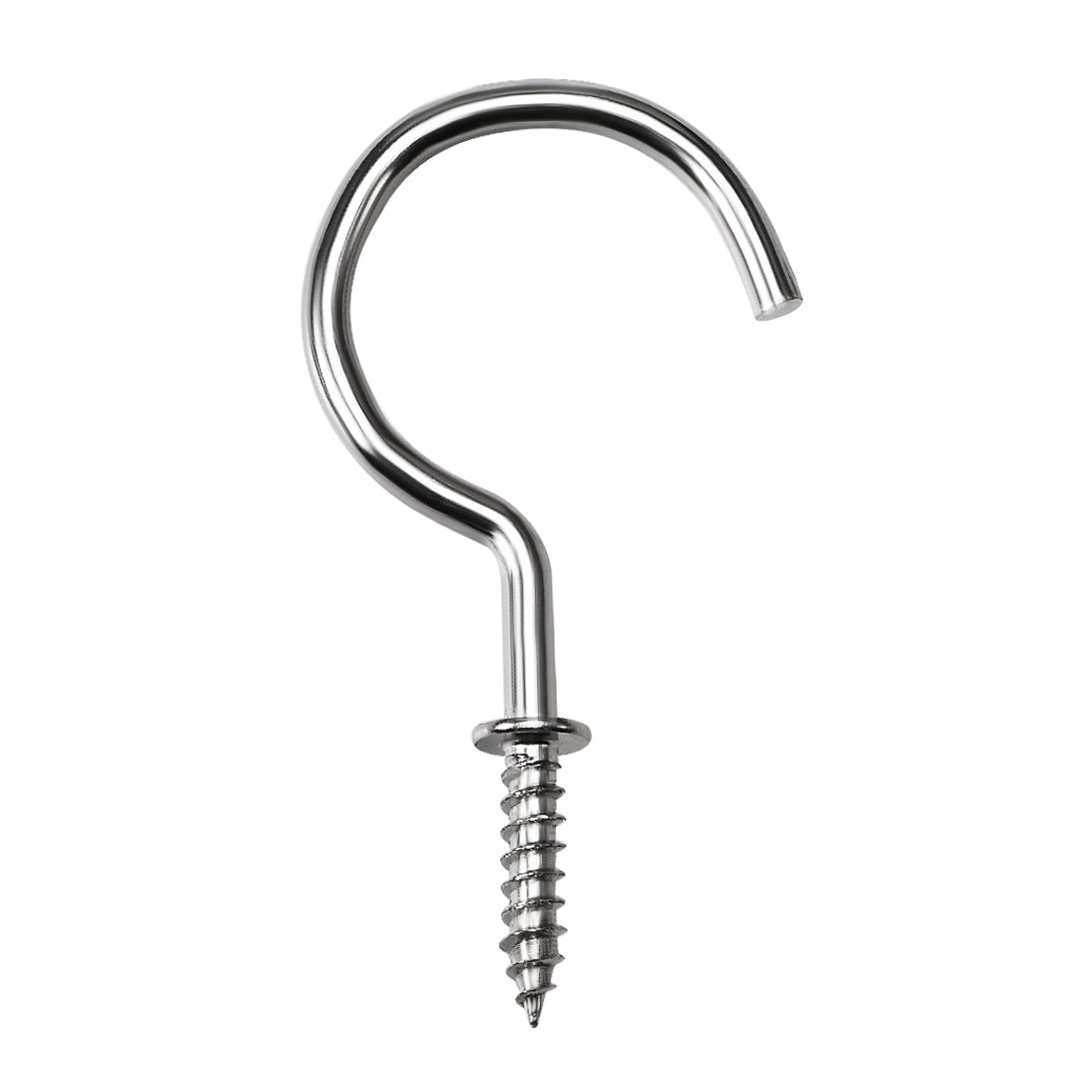 Harfington Screw Eye Hooks Self Tapping Screw, Screw-in Hanger Eye-Shape  Hooks 20pcs