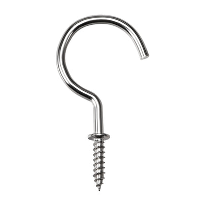 Harfington Screw Eye Hooks Self Tapping Screw, Screw-in Hanger Eye-Shape  Hooks 20pcs