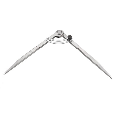 Harfington Wing Divider Compass 200mm Adjustable Lockable Carbon Steel Marking Tool for Leather Working