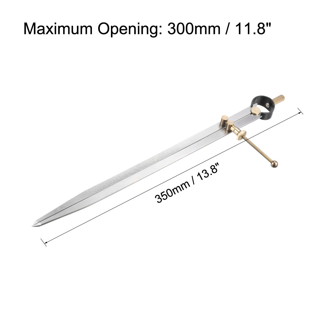 Harfington Carbon Steel Adjustable Leather Scriber Compass