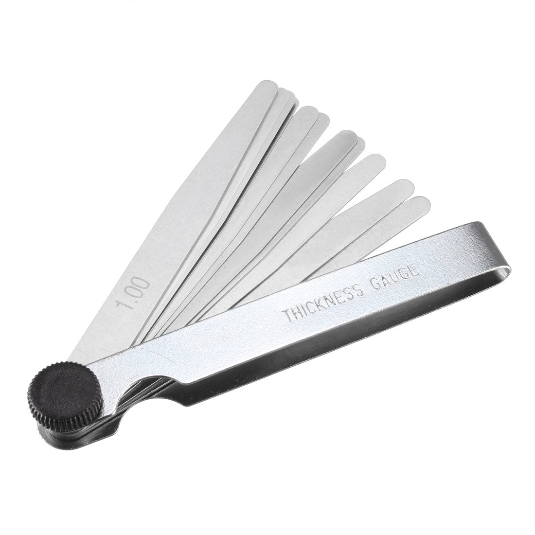 Harfington Feeler Gauge 0.05-1.0mm 15 Blades Spring Steel Thickness Gauge for Measuring Gap Width Thickness