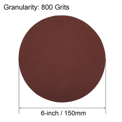Harfington 6-inch 800-Grits PSA Sanding Disc, Adhesive-Backed for Orbital Sander 20pcs
