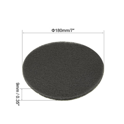 Harfington Scrub Pad, 7-inch 1200-Grits Drill Power Brush Tile Scrubber Cleaning Scouring Pads Abrasive Buffing Pads 8pcs