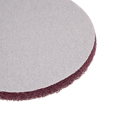 Harfington Scrub Pad, 5-inch 320-400 Grits Drill Power Brush Tile Scrubber Cleaning Scouring Pads Abrasive Buffing Pads 8pcs