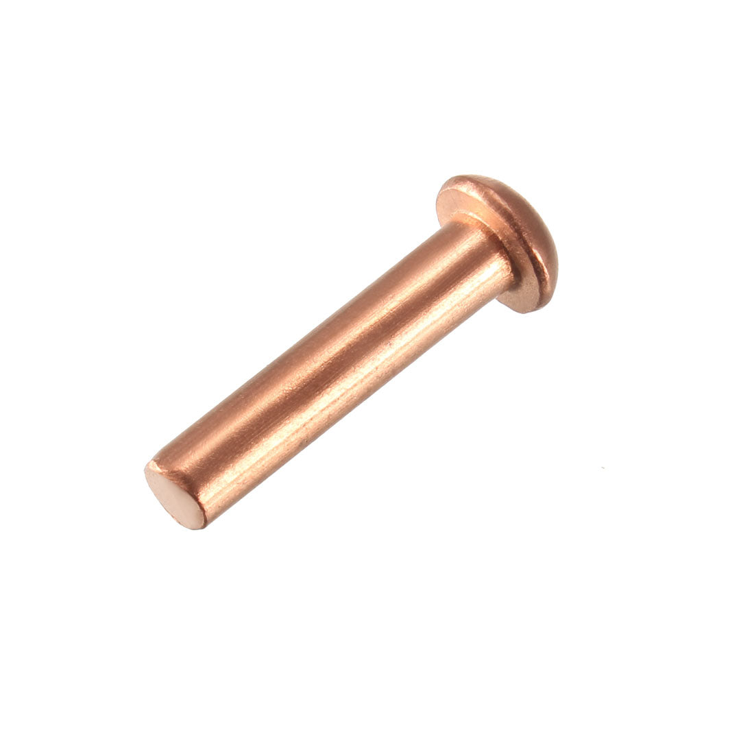 Harfington 50 Pcs 5/32" x 45/64" Round Head Copper Solid Rivets Fasteners