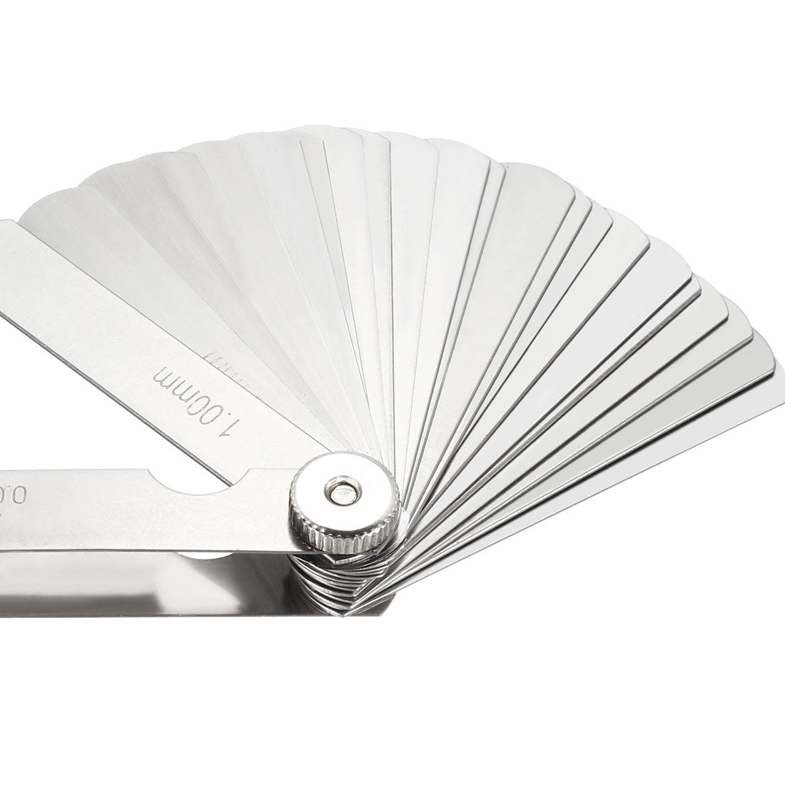 Harfington Feeler Gauge 0.04-1.0mm 25 Pieces Stainless Steel Thickness Gauge for Measuring Gap Width Thickness