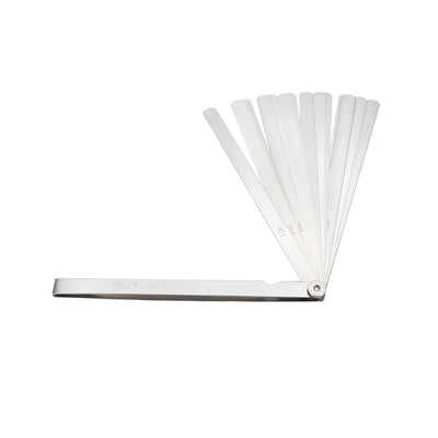 Harfington Feeler Gauge 0.02-1.0mm 17 Pieces Stainless Steel Thickness Gauge for Measuring Gap Width Thickness 200mm Length