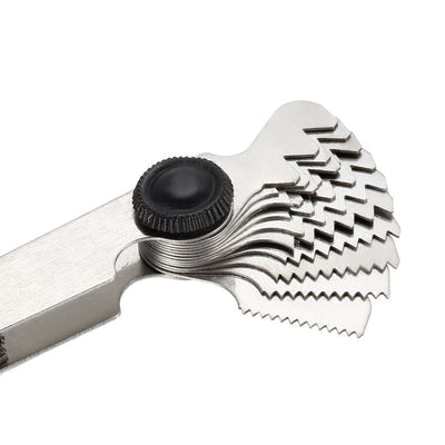 Harfington Thread Gauge Pitch Cutting Gages Measuring Tool 24Pcs Metric 60°