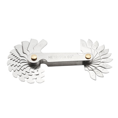 Harfington Thread Gauge Pitch Cutting Gages Measuring Tool 24Pcs Metric 60°