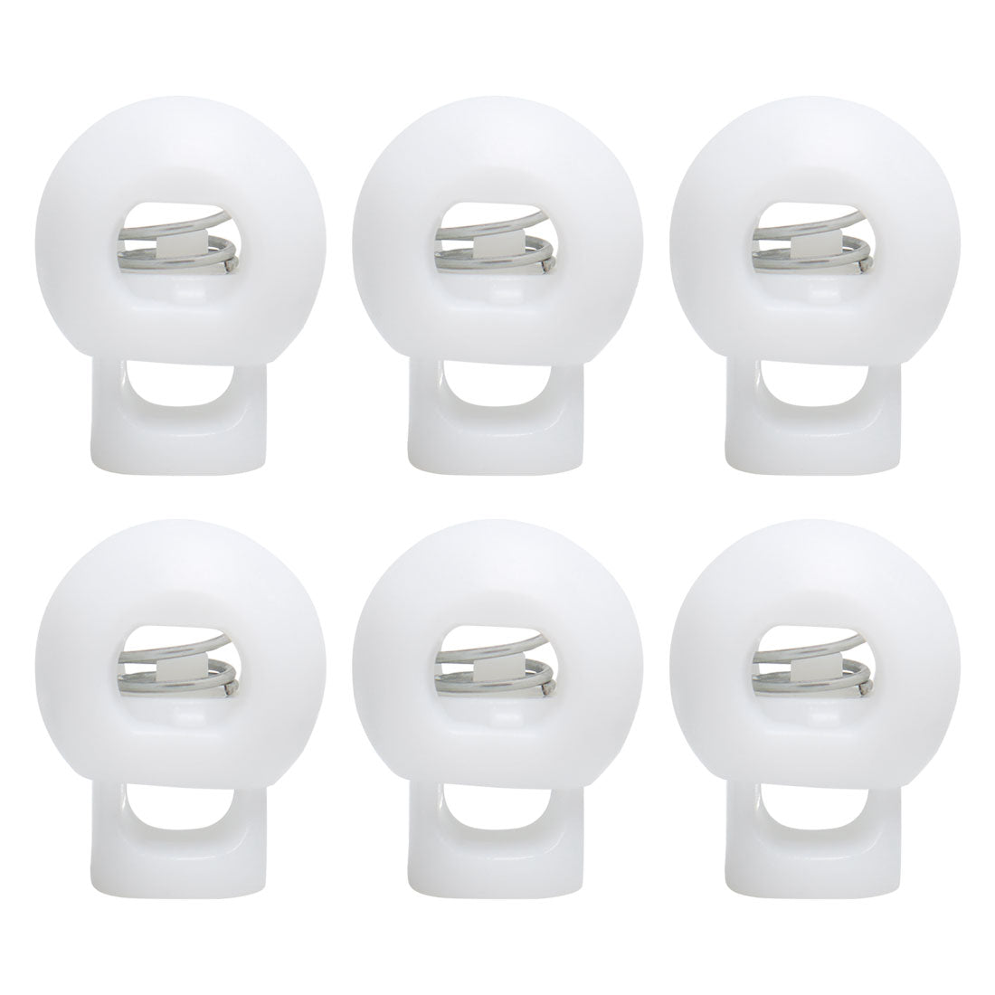 Harfington 6pcs Plastic Cord Lock Stopper End Spring Fastener Organizer