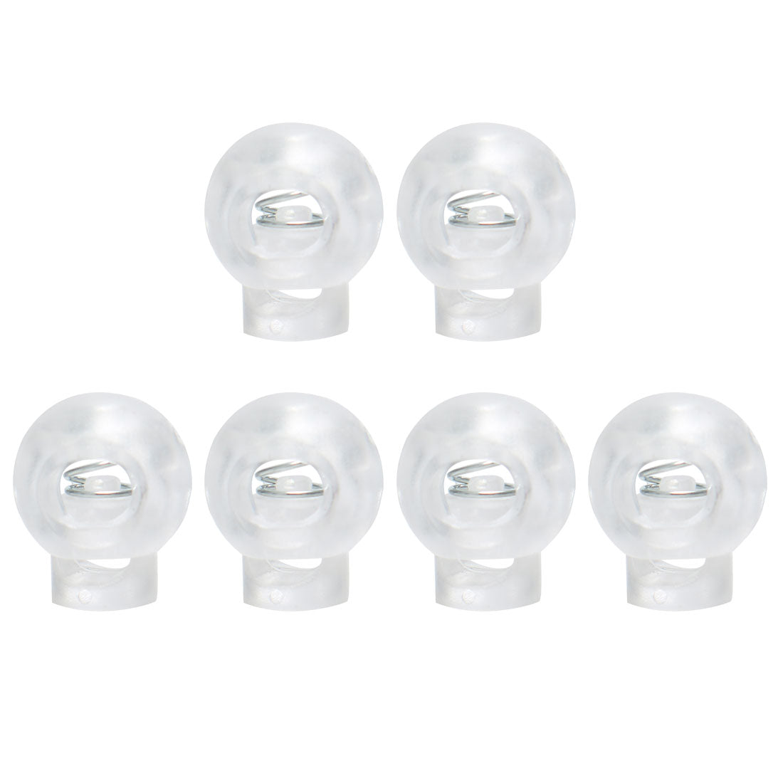 Harfington 6pcs Plastic Cord Lock Stopper End Spring Fastener Organizer