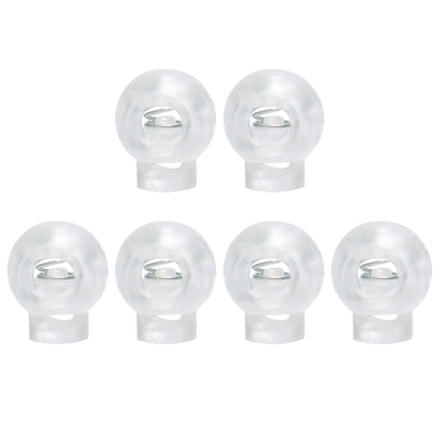 Harfington 6pcs Plastic Cord Lock Stopper End Spring Fastener Organizer
