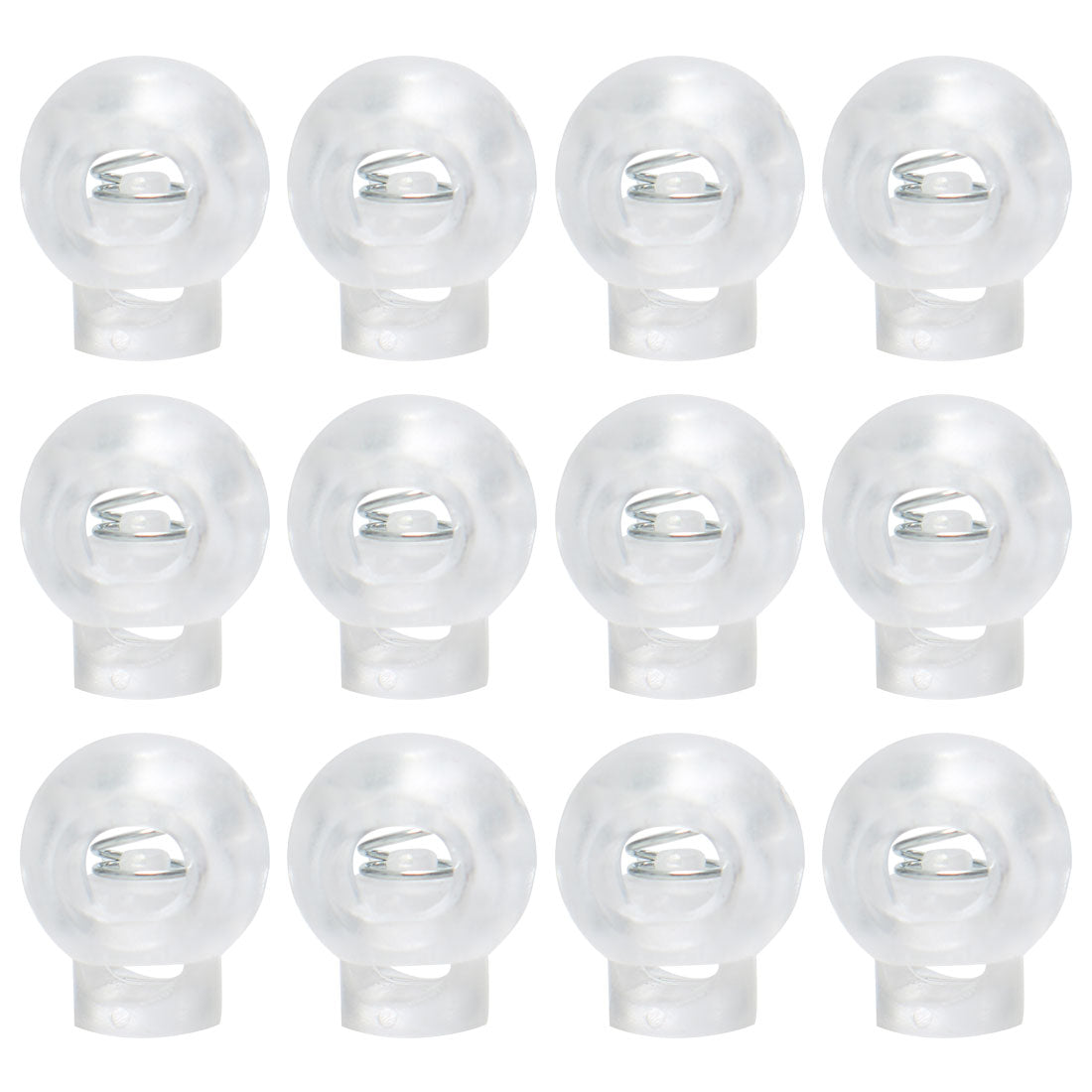 Harfington 12pcs Plastic Cord Lock Stopper Spring Fastener Organizers