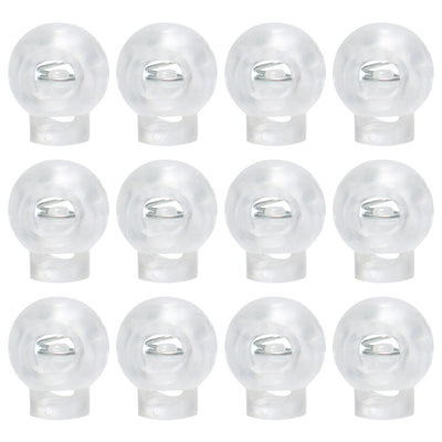 Harfington 12pcs Plastic Cord Lock Stopper Spring Fastener Organizers