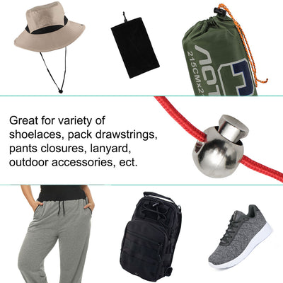 Harfington 8pcs Plastic Cord Lock Stopper Spring Fastener Organizers