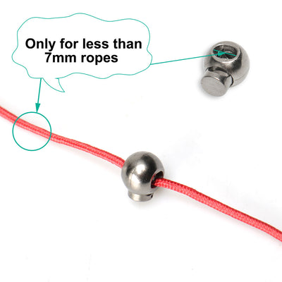 Harfington 6pcs Plastic Cord Lock Stopper End Spring Fastener Organizer