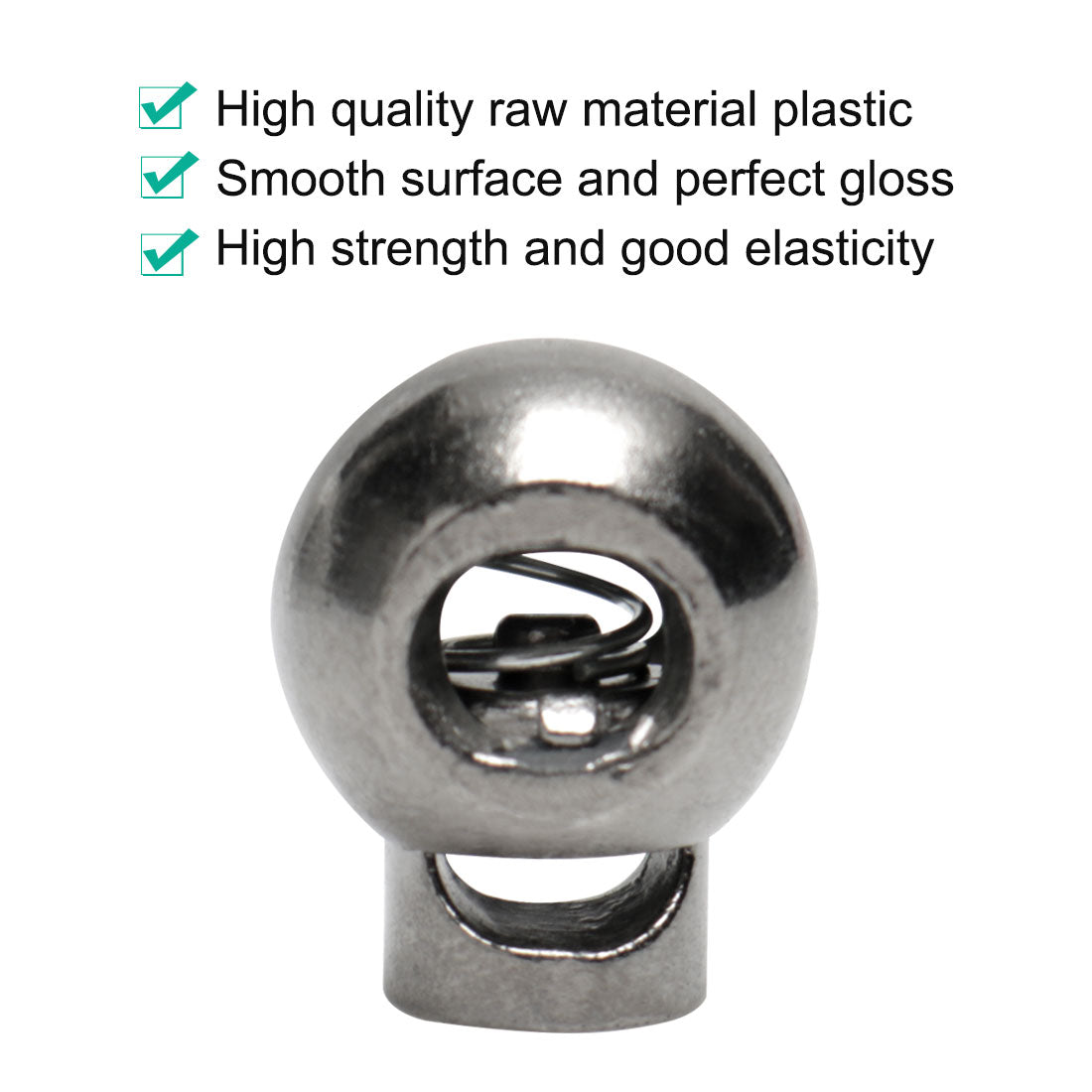 Harfington 6pcs Plastic Cord Lock Stopper End Spring Fastener Organizer