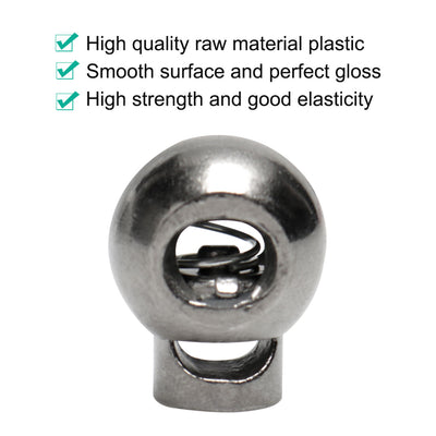 Harfington 6pcs Plastic Cord Lock Stopper End Spring Fastener Organizer